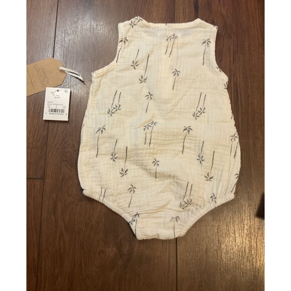greyson collective one piece short sleeve neutral with snaps NWT baby 0-3 months - Picture 5 of 5
